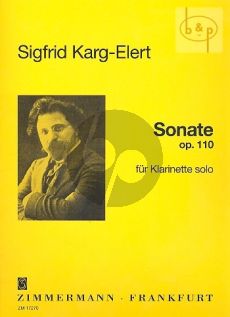 Karg-Elert Sonate Opus 110 for Clarinet Solo