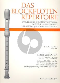 Marini 3 Sonaten aus Op.8 Venedig 1629 (Johannes Skorupa)