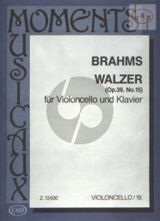 Walzer Opus 39 No. 15 Violoncello and Piano