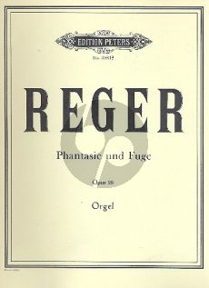 Reger Fantasie & Fuge c moll Op. 29 Orgel