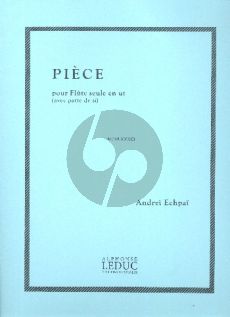 Echpai Piece pour Flute seule (en ut avec patte de si)