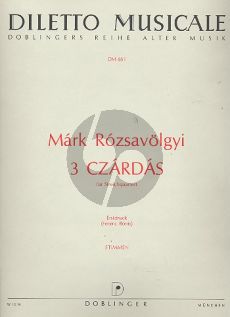 Rozsavolgyi 3 Csardas für Streichquartett Stimmen (Ferenc Bonis)