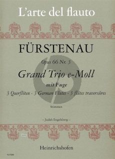 Furstenau Grand Trio e-moll mit Fugue Op. 66 No. 3 3 Flöten (Stimmen) (Judah Engelsberg)