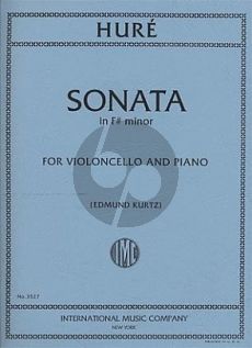 Hure Sonata F-sharp minor Violoncello and Piano (Edmund Kurtz)