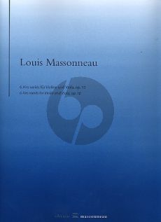 Massonneau 6 Airs variés Op.10 Violine und Viola (Part./Stimmen) (ed. Reinhard Wulfhorst)