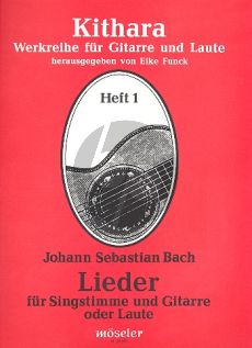 Bach Lieder Singstimme-Gitarre (Eike Funck)