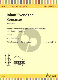 Svendsen Romanze Opus 26 Violine und Orchester Klavierauszug (Annette Seyfried)