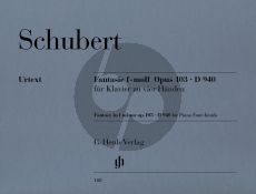 Schubert Fantasie f-moll Op.103 D.940 Klavier zu 4 Hande (Herausgeber Willi Kahl) (Henle-Urtext)