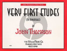 Thompson Very First Etudes Piano (24 Miniatures)