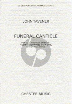 Tavener Funeral Canticle Tenor solo with SATB