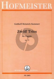 Kummer 12 Trios Op.13 3 Fagotte