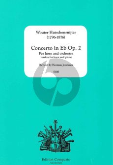 Hutschenruijter Concerto in Eb Op.2 (Horn[Eb]-Orch.) (piano red.) (edited by Herman Jeurissen)