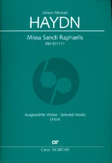 Haydn Missa Sancti Raphaelis MH 87 SATB mit Orchester Klavierauszug (Armin Kircher)