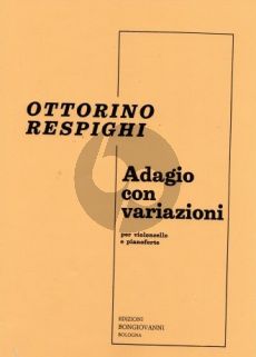 Respighi Adagio con Variazioni Violoncello-Piano