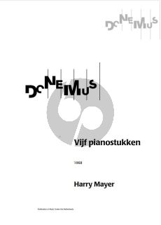 Mayer 5 Stukken voor Piano (1968)