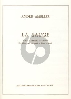 Ameller La Sauge Saxophone Alto or Tenor et Piano (Easy)