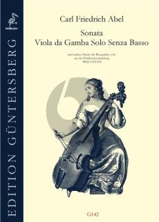 Abel Sonata Viola da Gamba senza Basso (and other Pieces from the Pembroke Collection) (WKO 153 - 155) (edited by G.Zadow)