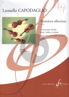Capodaglio Premieres Affections Op.169 (3 Pieces Faciles) Violon-Piano