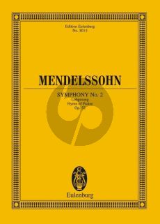 Mendelssohn Symphonie No. 2 Op. 52 "Lobgesang" Studienpartitur (Fiske)