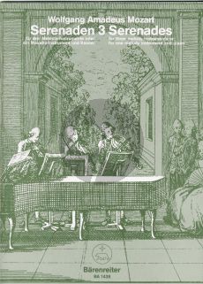 Mozart Serenaden KV 439b Vol.3 Melodie Instr.-Klavier (oder 3 Blfl.) (Irmer-Maguerre)