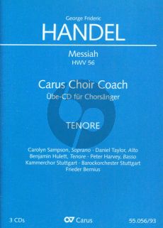 Handel Messiah HWV 56 Soli-Choir-Orch. Tenor 3 CD's (english) (Carus Choir Coach)