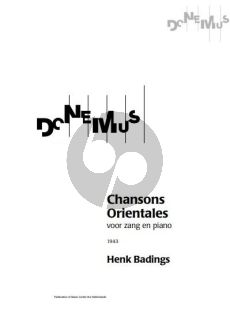 Badings Chansons Orientales High/Medium (1943)