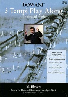 Blavet Sonata g-minor Op.2 No.4 Flute-Bc (Solo Part-CD) (Dowani)