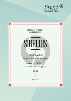 Sibelius 2 Lieder Op. 65 SATB (Swe. / Fin.) (Sakari Ylivuori)