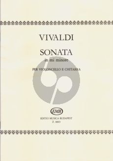 Vivaldi Sonata e-minor RV 40 Violoncello-Guitar (edited by Dániel Benkő)