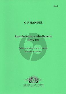 Handel Spande ancor a mio dispetto (Bass-2 Vi.-Bc) (Score/Parts)