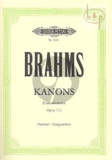 Kanons Op.113 (Frauenstimmen)