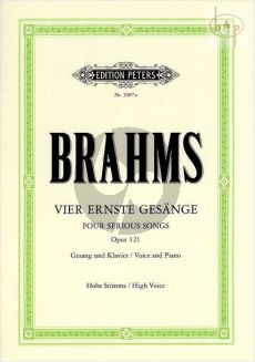 4 Ernste Gesange op.121