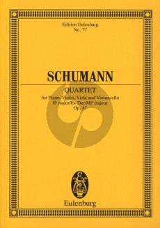 Schumann Klavierquartet Op.47 Es dur Taschenpartitur