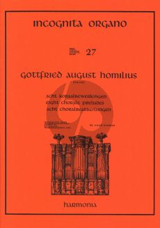 Homilius 8 Koraalbewerkingen Orgel (Incognita Organo 27) (Ewald Kooiman)
