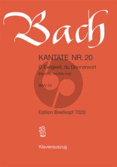 Bach Kantate No.20 BWV 20 - O Ewigkeit, du Donnerwort (Deutsch/Franzosisch) (KA)