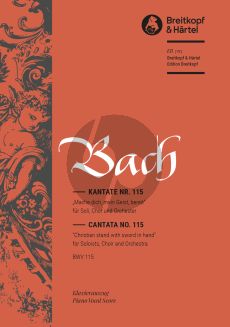 Bach Kantate BWV 115 - Mach dich, mein Geist, bereit (Christian stand with sword in hand) (Klavierauszug) (deutsch/englisch)