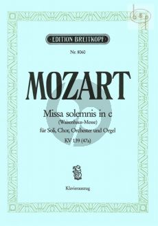Missa Solemnis c-minor KV 139[47A] (Waisenhaus-Messe) (Soli-Choir-Orch.)