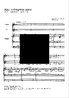 Rheinberger Alma Redemptoris Mater Op.171 No.2a, 1889 Solo oder SA und Orgel (Sechs Marianische Hymnen No.2) (Lateinisch)