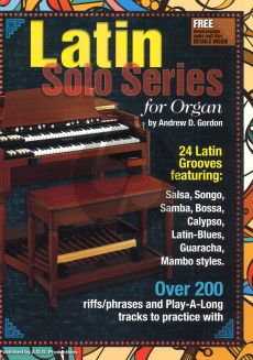 Latin Solo Series for Organ Book with Mp3 files (24 Latin Grooves)