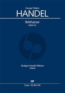 Handel Belshazzar HWV 61 Soli-Choir and Orchestra Vocal Score (engl./germ.) (Felix Loy)