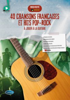 40 Chansons Francaises et Hits Pop-Rock Guitare ("Guitare Facile") (Book with Audio online)