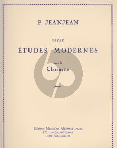 JeanJean 16 Etudes Modernes pour Clarinette