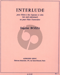 Bozza Interlude Flûte seule