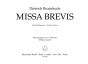 Buxtehude Missa Brevis zu 5 Stimmen (SSATB und Bc) (Willibald Gurlitt)