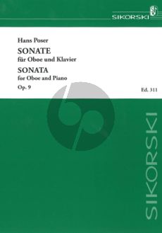 Poser Sonate Op. 9 Oboe und Klavier