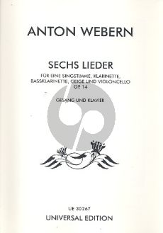 Webern Sechs Lieder opus 14 (High)