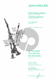 Naulais Clarinette Plaisir Vol.2 22 Etudes