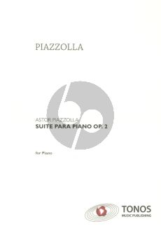 Piazzolla Suite Op.2 (1944) Preludio-Siciliana-Toccata for Piano Solo
