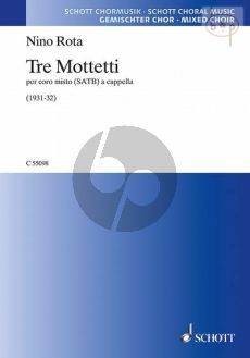 3 Motetti (1931 - 32) SATB