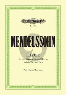 Mendelssohn Samtliche Lieder Tief (Max Friedländer)